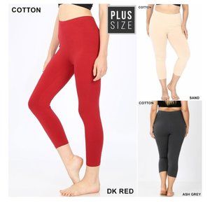 BUNDLE! Cotton Leggings, Cotton Capri 3 Colors